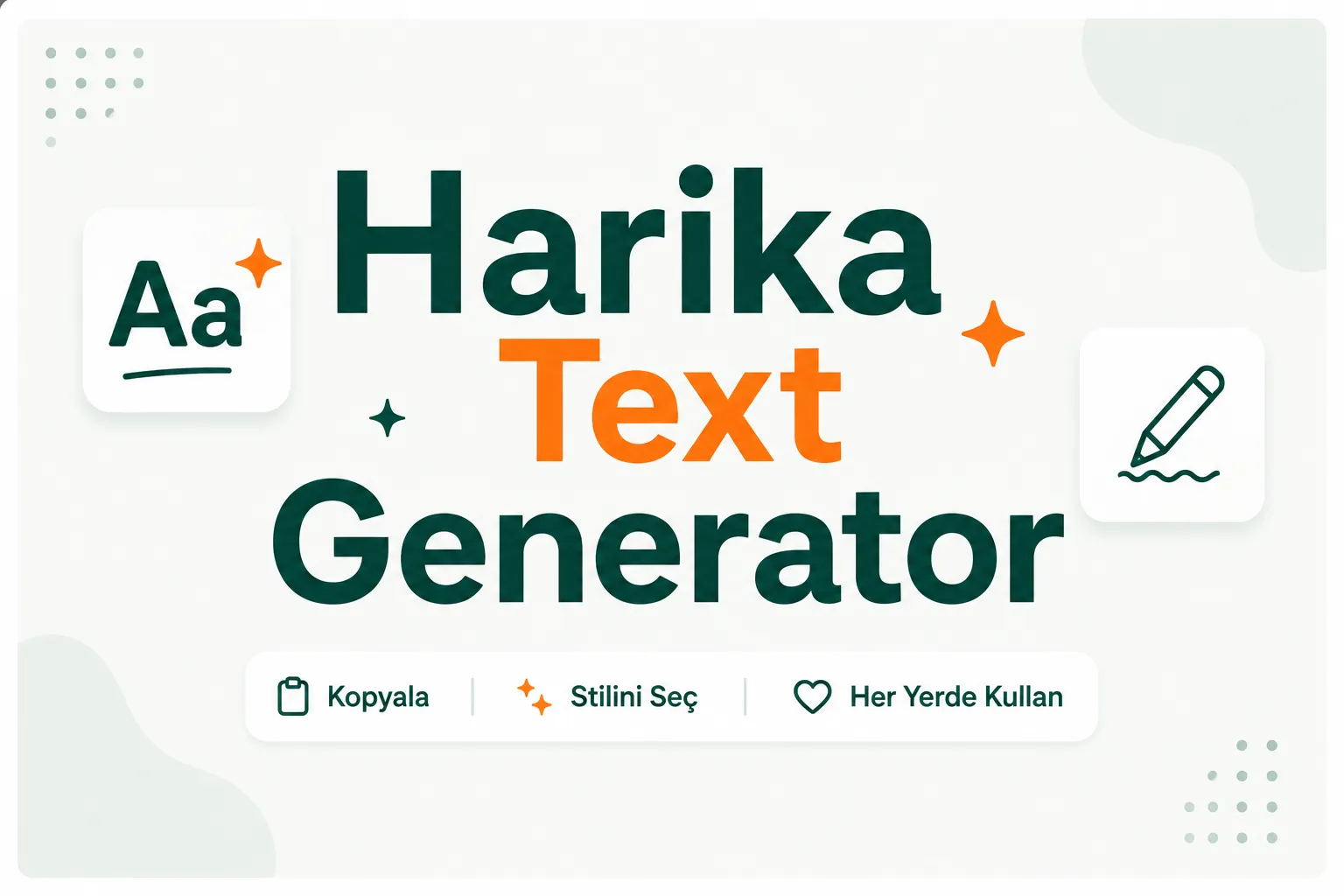 The word Harika şu stillerde gösterilmiş: bold, gothic, bubble and script fonts