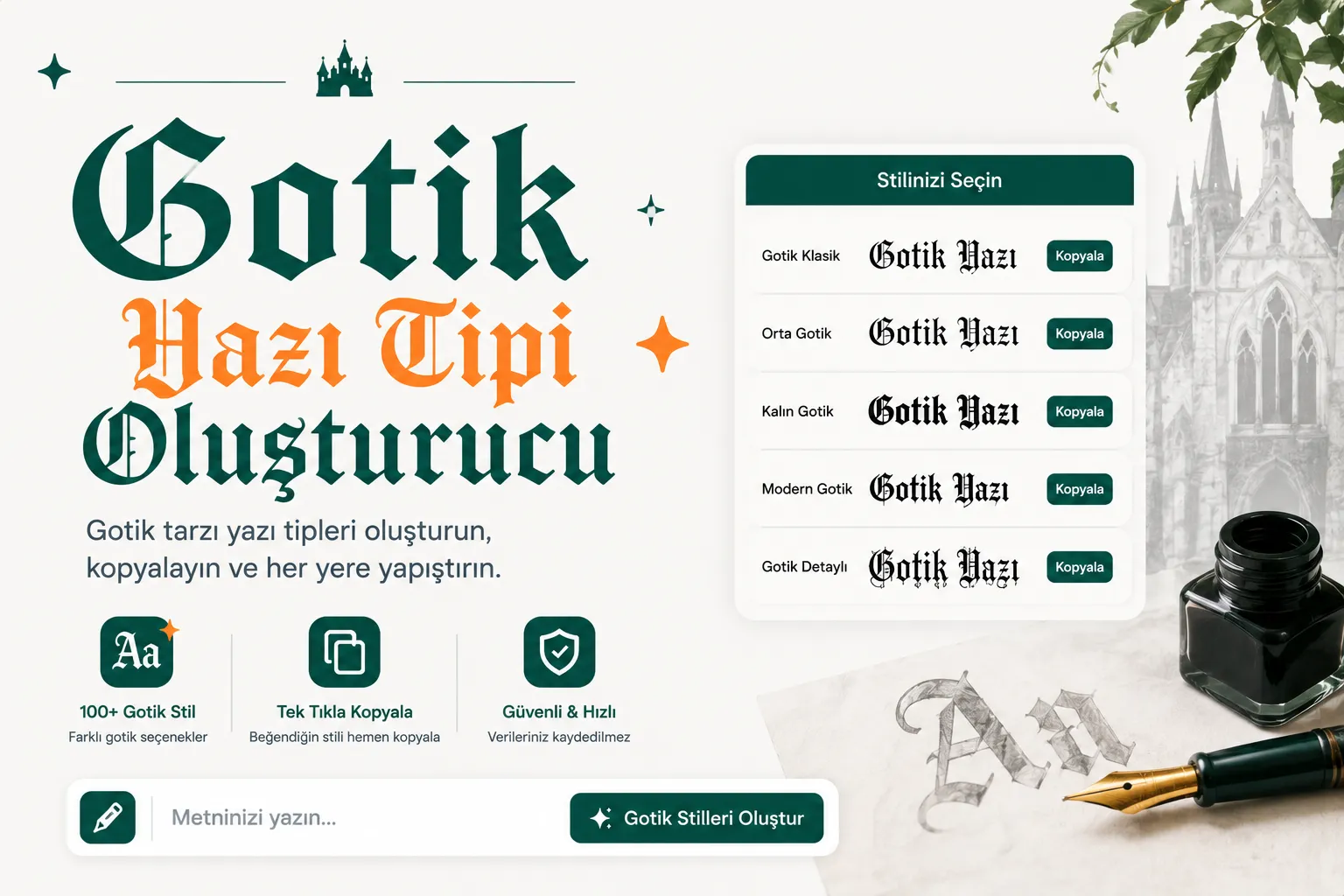 The word Royal şu stillerde gösterilmiş: gothic blackletter, bold gothic and double-struck styles